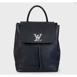 Louis Vuitton Lockme Black Leather Backpack